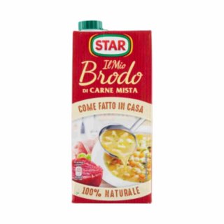 Star Il Mio Brodo di Carne Mista (1000ml Pack gemischte Fleischbrühe)