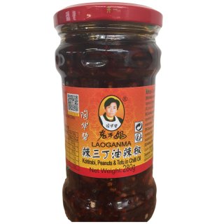LAO GAN MA Scharfe Chillisosse (280g Glas)