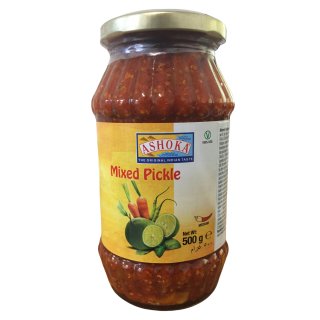 ASHOKA Eingelegte Obst- & Gemüse Mix (500g Glas)
