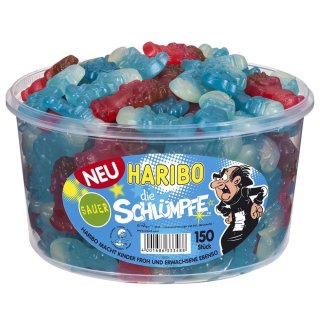 Haribo saure Schlümpfe sauer (150Stk. Runddose)