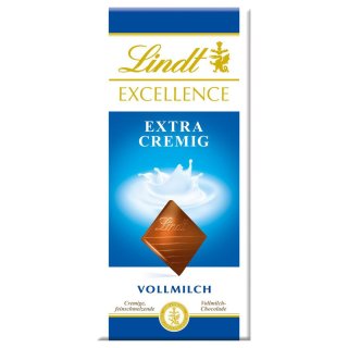 Lindt Excellence Schokolade Vollmilch Extra Cremig (100g Tafel)