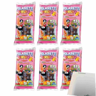 Dolfin Polaretti Fruit Con Tanto Succo Di Frutta Pink 6er Pack (60x40ml Wassereis mit Fruchtsaft) + usy Block