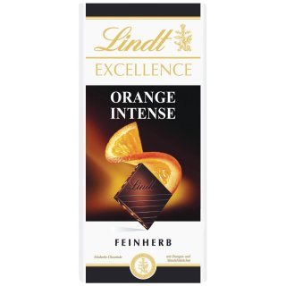 Lindt Excellence Schokolade Feinherb Orange Intense (100g Tafel)
