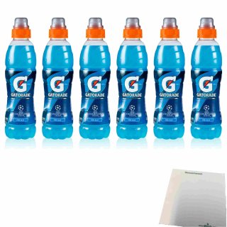 Gatorade Cool Blue 6er Pack (6x500ml Flasche Sport Drink Himbeere) + usy Block