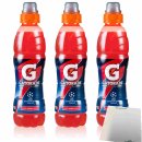 Gatorade Arancia Rossa 3er Pack (3x500ml Flasche Sport Drink Blutorange) + usy Block