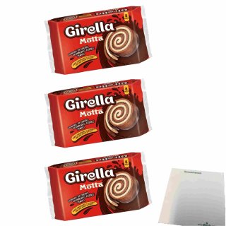 Motta Girella Cacao 3er Pack (3x280g Packung Schokoküchlein) + usy Block