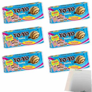 Motta Yo-Yo Kekse 6er Pack (6x210g Packung) + usy Block