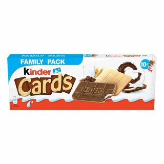 Ferrero Kinder Cards Family Pack (256g Packung Kekse mit Milch und Kakaofüllung)