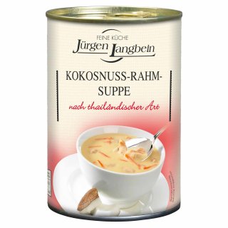 Jürgen Langbein Kokosnuss-Rahm-Suppe nach thailändischer Art (400ml Dose)