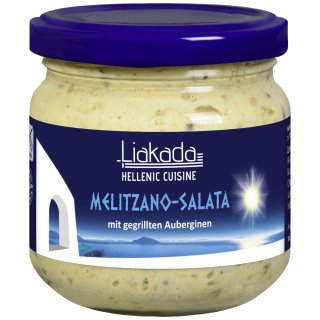 Liakada Melitzano-Salata mit gegrillten Auberginen creme (170g Glas)