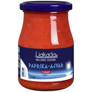 Liakada Paprika-Ajvar scharf (330g Glas)