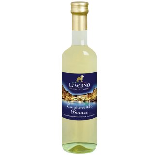 Leverno Condimento Bianco heller Balsamicoessig (500ml Flasche)