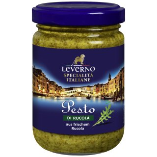 Leverno Pesto Di Rucola aud frischem Rucola (140g Glas)