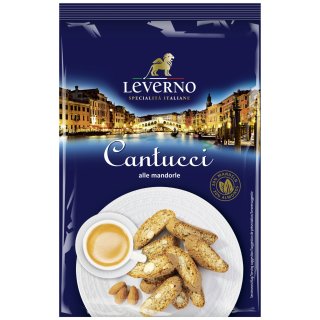 Leverno Cantucci italienischer Gebäck-Klassiker (250g Packung)