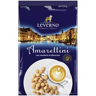 Leverno Amarettini italienische Makronen (250g Packung)