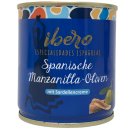 Ibero Spanische Manzanilla-Oliven mit Sardellencreme 1er Pack (1x200g Dose)