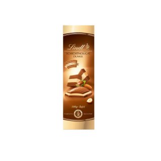 Lindt, Schichtnougat Dunkel (100g Tafel)