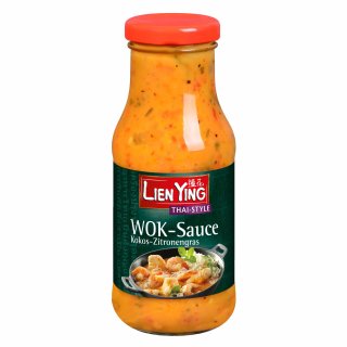 Lien Ying Thai Style Wok-Sauce Kokos-Zitronengras (240ml Glas)