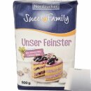 SweetFamily Unser Feinster Raffinadezucker (500g Packung)...