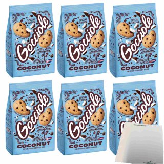 Pavesi Gocciole Coconut Kekse 6er Pack (6x320g Beutel) + usy Block