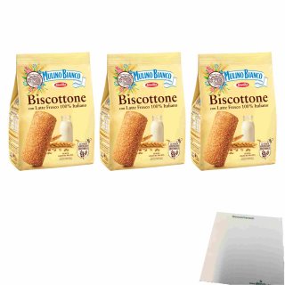 Mulino Bianco Biscottone 3er Pack (3x700g Packung Kekse) + usy Block
