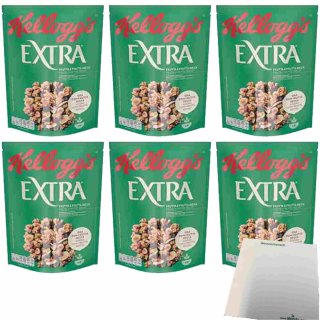 Kelloggs Extra Frutta e Secca Müsli 6er Pack (6x375g Beutel) + usy Block