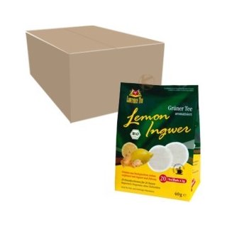 Teepads Lawrence Tea Grüner Tee "Lemon Ingwer", 10x 20 St.