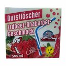 Durstlöscher Erdbeer Rhabarber Ottifanten Limited Edition 3er Pack (3x500ml Pack) + usy Block