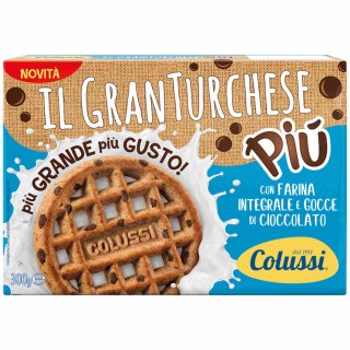 Colussi Il Granturchese Piu Farina Integrale e Gocce di Cioccolato (300g Packung)