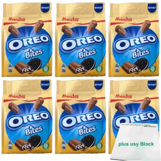 Marabou Oreo Bites 6er Pack (6x140g Packung) + usy Block