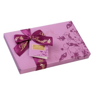 Lindt Hochfein in Geschenkpapier Brombeer (200g)