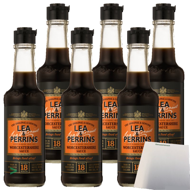 Lea & Perrins Worcestershire Sauce Worcester Sauce 6er Pack (6x150ml)