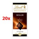 Lindt Excellence Schokolade Feinherb Sesam (20x100g Tafel)