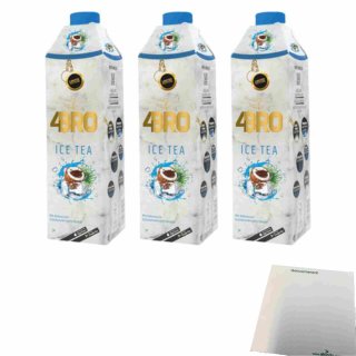 4Bro Ice Tea Coco Choco 3er Pack (3x1000ml Pack Eistee) + usy Block