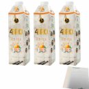 4Bro Ice Tea Peach 3er Pack (3x1000ml Pack Eistee) + usy Block