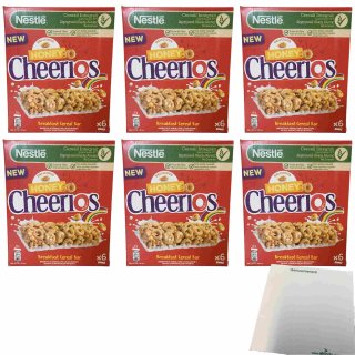 Cheerios Miele Barrette 6er Pack (6x132g Packung Müsliriegel mit Honig) + usy Block