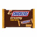 Snickers Creamy Peanut Butter (4x 2x36,5g Riegel)