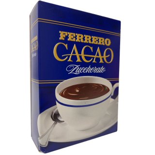 Ferrero Cacao Zuccherato (75g Packung gezuckertes Kakaopulver)
