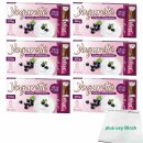 Yogurette Schwarze Johannisbeere Limited Edition 6er Pack (6x100g Packung) + usy Block