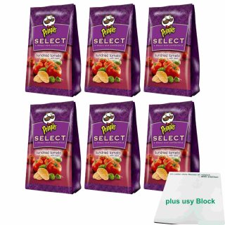 Pringles Select Sundried Tomato with Basil Kartoffelchips 6er Pack (6x160g Beutel) + usy Block
