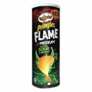 Pringles Flame Medium Kickin Sour Cream 3er Pack (3x160g Dose) + usy Block