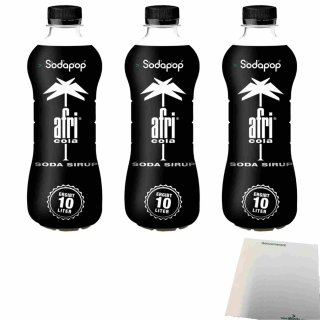 afri Cola Sirup für Wassersprudler 3er Pack (3x500ml Flasche) + usy Block