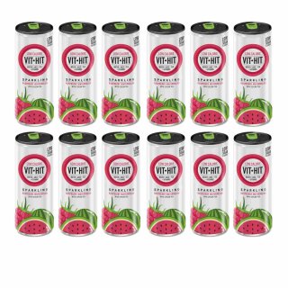 Vit Hit Eistee Sparkling Himbeere Wassermelone (12x330ml Dose)