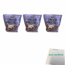Jumbo Choco Pretzels 3er Pack (Schokoladen-Bretzel, 3x 150g Packung) + usy Block