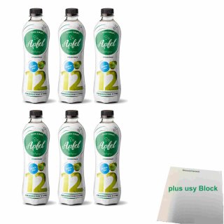 Sodapop Classic Sirup Apfel für Wassersprudler 6er Pack (6x 500ml Flasche) + usy Block