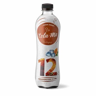 Sodapop Sirup Cola Mix mit Orange für Wassersprudler (500ml Flasche)