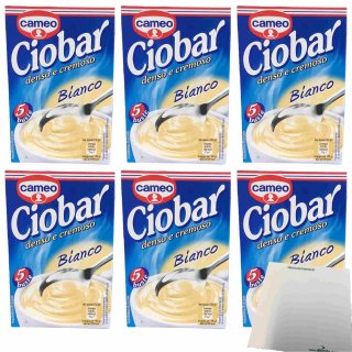 Cameo Ciobar Denso e Cremoso Bianco 6er Pack (6x105g Packung) + usy Block