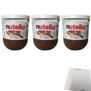 Ferrero nutella aus Italien 3er Pack (3x200g Glas) + usy Block