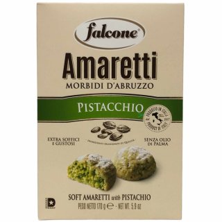 Falcone Amaretti Morbidi DAbruzzo Pistacchio Amaretti Pistazie (170g Packung)