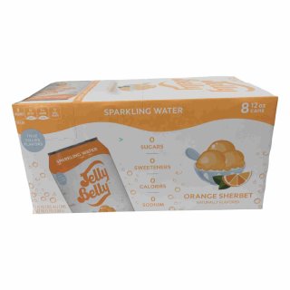Jelly Belly Sparkling Water Orange Sherbet USA (8x355ml Dose)